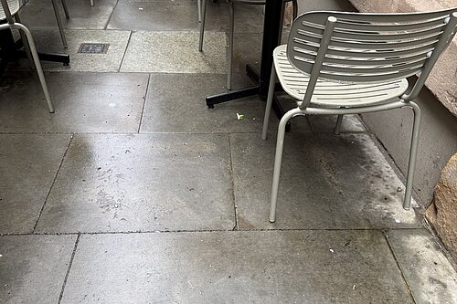 Some outdoor tables and chairs in Nottingham