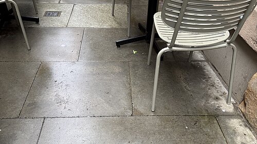 Some outdoor tables and chairs in Nottingham